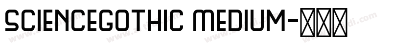 ScienceGothic Medium字体转换